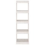 vidaXL Bibliothèque/Séparateur de pièce Blanc 40x30x135 5cm Pin massif