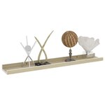 vidaXL Étagères murales 2 Pièces blanc et chêne sonoma 60x9x3 cm