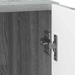 vidaXL Cabinet de chevet Sonoma gris 43 x 34 5 x 50 cm