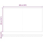 vidaXL Toile de rechange pour store banne 5x3 m