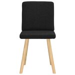 vidaXL Chaises à manger lot de 2 noir tissu