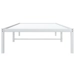 vidaXL Cadre de lit métal sans matelas blanc 90x200 cm