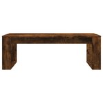 vidaXL Table basse chêne fumé 102x50x35 cm bois d'ingénierie