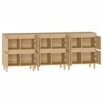vidaXL Buffets 3 Pièces chêne sonoma 60x35x70 cm bois d'ingénierie
