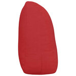vidaXL Coussin de Dos Rouge 120 x 24 x 50 cm tissu