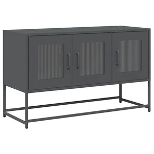 vidaXL Meuble TV anthracite 100 5x39x60 5 cm acier laminé à froid