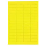 Étiquette polyester jaune 45 7x21 2 mm (lot de 480)