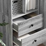 vidaXL Haut Armoire Sonoma gris 45 5 x 34 x 127 cm Bois d'ingénierie