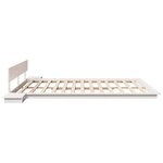 vidaXL Cadre de lit Blanc 180 x 200 cm bois