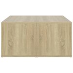 vidaXL Tables basses 4 Pièces Chêne Sonoma 33x33x33 cm Aggloméré