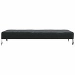 vidaXL Housse de Table Uni Noir 122 x 72 x 15 cm tissu