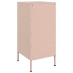 vidaXL Buffets 2 Pièces rose 36x39x79 cm acier laminé à froid