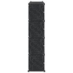 vidaXL Cubes de rangement 12 Pièces avec portes noir PP