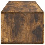 vidaXL Meuble TV mural Chêne fumé 98 x 41 x 30 cm Bois d'ingénierie