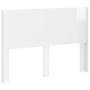 vidaXL Tête de lit Blanc brillant Bois d'ingénierie
