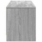 vidaXL Meuble TV avec LED 165x34x40 cm Gris Sonoma Bois d’ingénierie