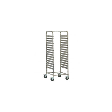 Chariot de transport en inox 16 niveaux pour plaques 600 x 400 mm - stalgast -  - acier inoxydable470 x620x1735mm