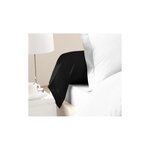 2 Taies de Traversin 100  coton 85 x 185 cm noir
