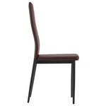 vidaXL Ensemble de salle à manger 5 Pièces Marron