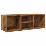 vidaXL Banc de rangement à chaussures vieux bois 105x35x35 cm