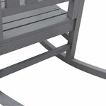 vidaXL Chaise à bascule de jardin Gris clair HDPE