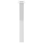 vidaXL Pieds de table à manger en forme de X  2 pièces  blanc  60 x (72-73) cm  acier