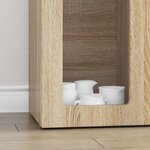 vidaXL Buffet Chêne Sonoma 59 x 35 x 100 5 cm Bois d'ingénierie
