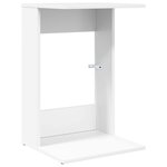 vidaXL Table d'appoint Blanc 40 x 38 x 62 5 cm Bois d'ingénierie