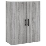 vidaXL Armoire murale sonoma gris 69 5x34x90 cm