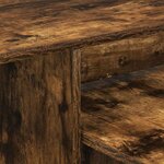 vidaXL Table console Chêne fumé 91 5 x 35 x 38 5 cm Bois d'ingénierie