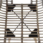 vidaXL Chaises à manger lot de 4 marron rotin naturel