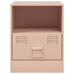 vidaXL Tables de chevet 2 Pièces rose 34 5x39x44 cm acier