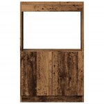 vidaXL Buffet haut vieux bois 63x33x100 cm bois d'ingénierie
