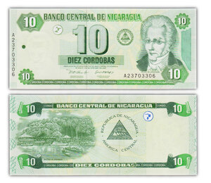 Billet de Collection 10 Cordobas 2002 Nicaragua - Neuf - P191