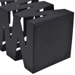 vidaXL Porte-parapluie carré Noir Acier 48 5 cm