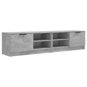vidaXL Meubles TV 2 Pièces Gris béton 80x35x36 5 cm Bois d'ingénierie