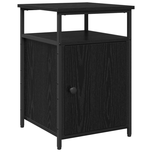 vidaXL Cabinet de chevet Chêne noir Bois d'ingénierie