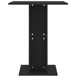 vidaXL Table de bistro Noir 60x60x75 cm Bois d'ingénierie
