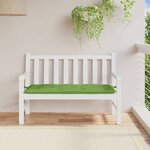 vidaXL Coussin de banc de jardin vert mélangé 120x50x7 cm tissu