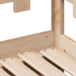 vidaXL Lit de jour avec gigogne et tiroirs sans matelas 80x200 cm