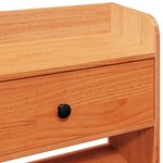 vidaXL Tête de lit avec rangement cire marron 160cm bois massif de pin