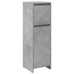 vidaXL Armoire de salle de bain Gris béton 30x30x95 cm Aggloméré