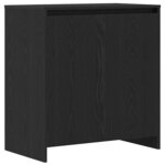 vidaXL Buffet avec tiroir 2 Pièces Noir 70 x 41 x 75 cm Bois d'ingénierie