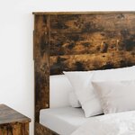 vidaXL Tête de lit avec tête de lit Chêne fumé 90 cm Bois d'ingénierie