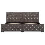 vidaXL Cadre de lit sans matelas gris velours 180x200 cm