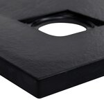 vidaXL Receveur de douche SMC Noir 90x90 cm