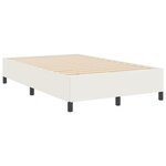 vidaXL Cadre de lit Crème 120x200 cm Tissu Côtelé