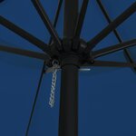 vidaXL Parasol de jardin Bleu et Noir 395 x 395 x 245 cm