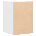 vidaXL Commode d'angle blanc 40x41x58 cm bois d'ingénierie