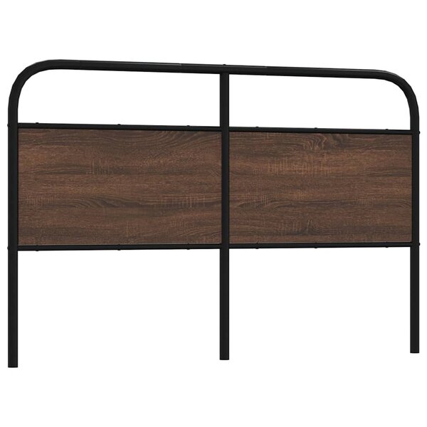 vidaXL Tête de lit de remplacement chêne marron 150 cm acier et bois d'ingénierie